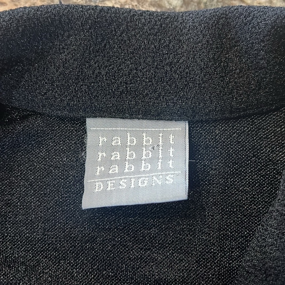 Rabbit Rabbit Rabbit Black Blazer with Shawl Collar - Picture 7 of 8